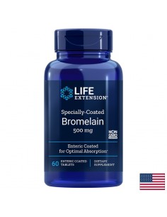 Specially-Coated Bromelain/ Бромелаин 500 mg x 60 стомашно-устойчиви таблетки - Ензими