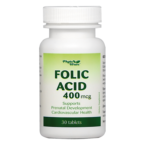 Folic Acid/ Фолиева киселина 400 mcg...