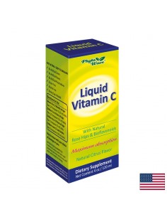 Vitamin C Liquid/ Витамин С + Биофлавоноиди и Шипка x 120 ml/ 96 дози - Витамин C