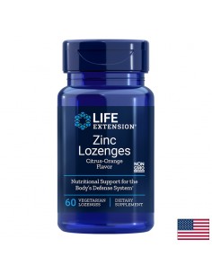 Zinc Lozenges / Цинк х 60 таблетки за смучене с вкус на портокал - Цинк