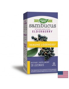 Самбукус с черен бъз, ехинацея, витамин С & цинк - Sambucus Immune Lozenges, 30 таблетки за смучене