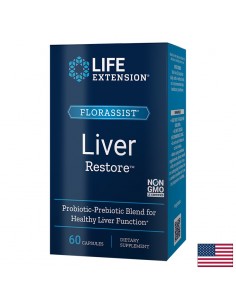 Florassist® Liver Restore/ Пробиотик в подкрепа на черния дроб х 60 капсули - Пробиотици и пребиотици