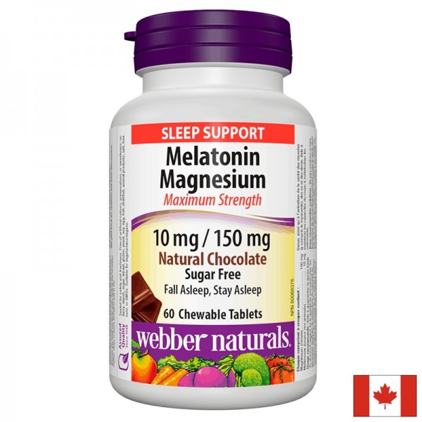 Мелатонин 10 mg + магнезий 150 mg, 60 дъвчащи таблетки - Revita.bg