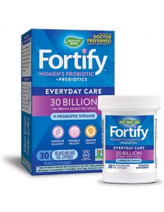 Пробиотик + пребиотици за жени – ежедневна грижа - Fortify Women‘s Probiotic, 30 млрд. активни пробиотици, 30 капсули 2
