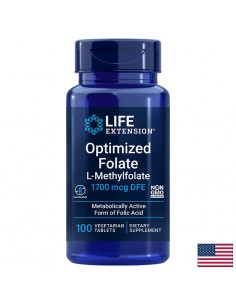 Optimized Folate (L-Methylfolate)/ Фолиева киселина (л-метилфолат) х 100 таблетки - Витамин B