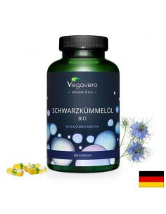 Черен кимион (масло от семена organic) 100% Vegan, 180 капсули - Кръвоносни съдове