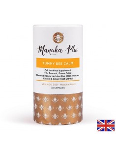 Manuka Plus Tummy Bee Calm with MGO 300 / Формула с мед от манука за добро храносмилане, 30 капсули - Калций