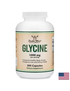 Глицин - за черния дроб, бъбреците, нервната система и мускулите, 500 mg, 300 капсули - Депресия, тревожност, паническо разстройство