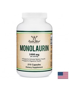 Монолаурин – имунитет, стомашно здраве, чревни инфекции, 500 mg, 210 капсули за 105 дни прием - Детоксикация