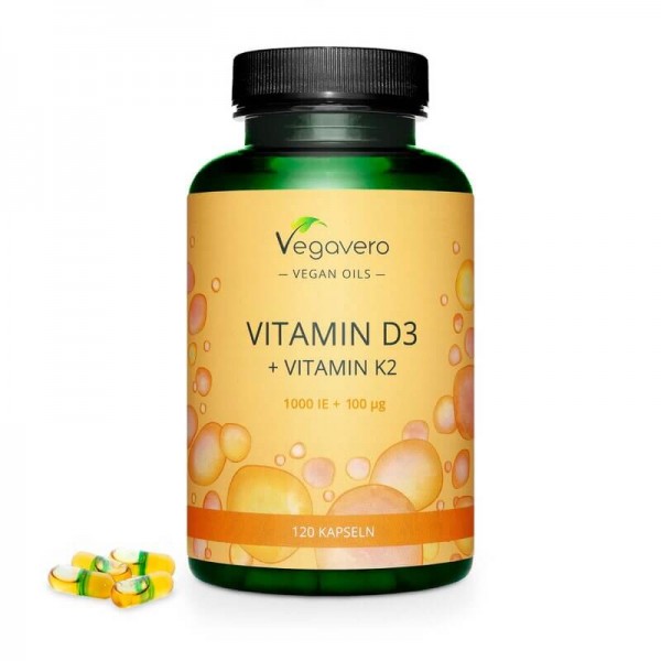 Vitamin D3 + K2 / Витамин D3 1000 IU...