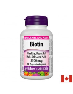 Biotin / Биотин, 2500 µg, 90 капсули - Витамин B