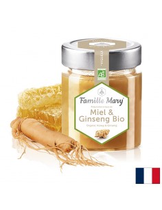 Miel & Ginseng Bio / Био мед от горски цветя + женшен, 170 g - Пчелни продукти