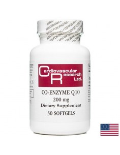 Коензим Q10 - Сърдечно здраве и клетъчна енергия, 200 mg, 30 софтгел капсули - Коензим Q10