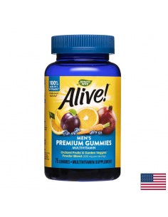 Премиум мултивитамини за мъже Алайв - Alive! Men's Premium Gummies Multivitamin, 75 желирани таблетки 2