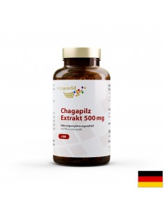 Chagapilz extrakt / Чага 500 mg, 100 капсули - Медицински гъби