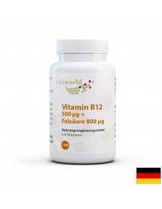 Vitamin B12 + Folsäure / Витамин B12 + Фолиева киселина, 180 таблетки - Витамин B