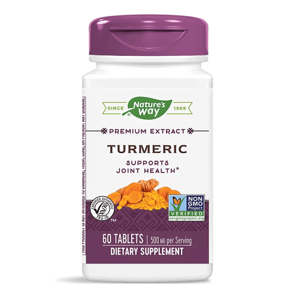 Turmeric - Куркума, 500 mg, 60 таблетки