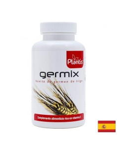 Масло от пшеничен зародиш – имунитет и сърдечно здраве - Germix Aceite de germen de trigo Plantis®, 180 капсули - Витамин E