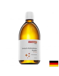 MED Kolloidales Kupfer 50 PPM - Колоидна мед 50 PPM, силно концентрирана (степен на чистота 99,99%), 500 ml - Коса, кожа, нокти
