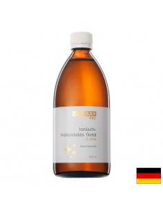 MED Kolloidales Gold - Колоидно злато 10 PPM - силно концентрирано (степен на чистота 99,99%), 500 ml - Депресия, тревожност, паническо разстройство