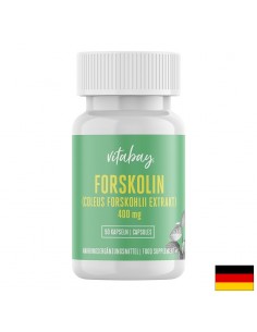 Forskolin, Coleus Forskohlii Extrakt - Форсколин (Екстракт от Колеус форсколий) 400 mg, 90 капсули - Сърдечно-съдова система