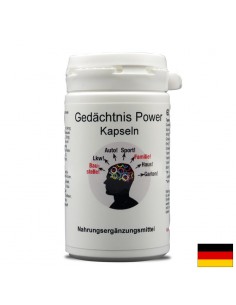 Gedächtnis Power - Мемори Пауър - Формула за памет и концентрация, 60 капсули