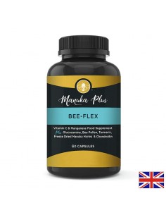 Manuka Plus Bee - Flex – Формула за здрави стави с мед от манука, 60 капсули - Витамин C
