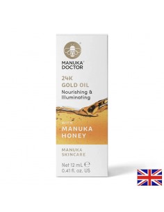 24К Gold Oil with Manuka Honey - Масло за лице с 24К злато и мед от манука, 12 ml - Пчелни продукти