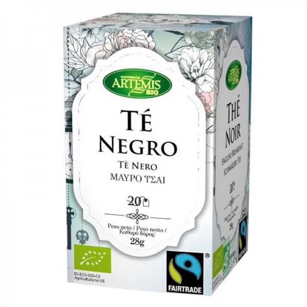 Черен чай Био, 20 филтърни пакетчета