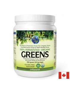100% ферментирали органик растителни храни, неовкусен Whole Earth & Sea, 390 g прах - Вегетарианци/Вегани