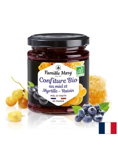 Конфитюр от био мед, боровинки и грозде, 220 g