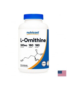 Детоксикация и черен дроб - Л-Орнитин, L-Ornithinе, 500 mg х 180 капсули - Детоксикация
