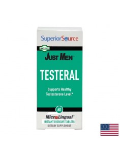 Билкова тестостерон формула - Just Men® Testeral, 60 сублингвални таблетки