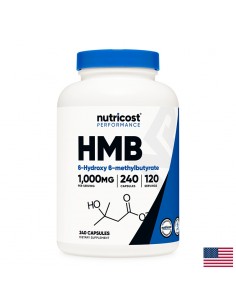 При активен спорт - HMB (Бета-хидрокси-бета-метилбутират), 500 mg/240 капсули, 120 дози - Спортни добавки