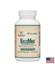 Бакопа мониери – мозъчна функция и контрол на стреса - BacoMind™, 300 mg, 210 капсули за 105 дни прием - Депресия, тревожност, паническо разстройство