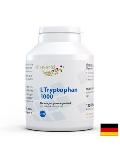 Стрес и безсъние - Л-Триптофан (L-Tryptophan), 1000 mg x 120 таблетки - Депресия, тревожност, паническо разстройство