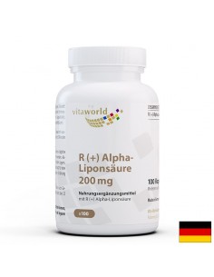 Метаболизъм и кръвна захар - R(+) Aлфа липоева киселина (R + Alpha-Liponsaure), 200 mg x 100 капсули - Клетъчно здраве