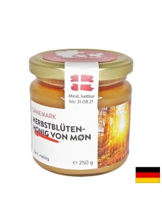 Пчелен мед от есенно-цъфтящи цветя (от остров Мьон, Дания), 250 g - Пчелни продукти