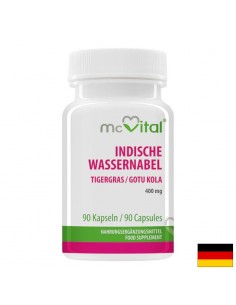 Кръвообращение, студени крайници - Готу Кола (Азиатска центела) McVital, 400 mg x 90 капсули - Хемороиди