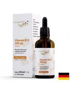 Нервна система - Витамин B12 200 µg, 50 ml капки - Витамини и минерали