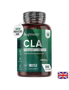 Регулация на теглото - CLA - Конюгирана линолова киселина, 3000 mg x 180 софтгел капсули - Спортни добавки