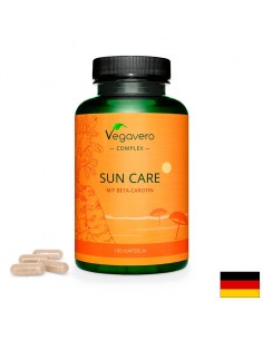 Sun Care Формула за равномерен тен с бета каротин - За кадифена, подхранена и здрава кожа, 180 капсули - Цинк