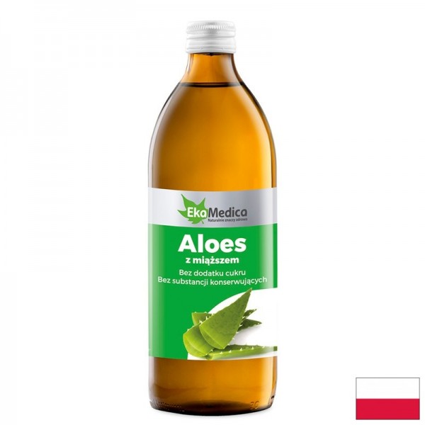 Алое вера сок с парченца алое, 500 ml