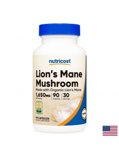 Нервна и мозъчна функция - Лъвска грива - Lion's Mane, 90 капсули - Депресия, тревожност, паническо разстройство