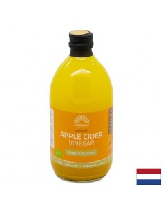 Ябълков оцет с джинджифил и куркума (Organic), 500 ml - Оцет