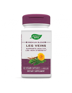 Разширени вени и нарушено кръвообращение - Leg Veins - Премиум формула с билки и витамин С, 60 капсули 2