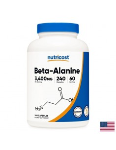 Мускулна маса - Бета аланин (Beta-Alanine), 240 капсули - Спортни добавки