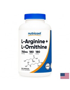 Сърдечно-съдова система - Л- Аргинин + Л-Орнитин (L-Arginine + L-Ornithine), 180 капсули - Спортни добавки