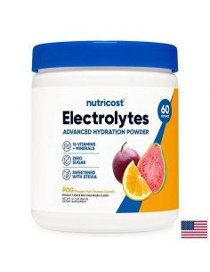 Електролитен баланс - Electrolytes Advanced Hydration, 360 g прах, с вкус на маракуя, портокал и гуава - Витамини и минерали