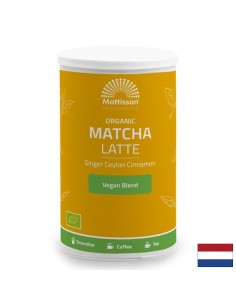 Лате с матча, джинджифил и цейлонска канела Био, 140 g прах 2